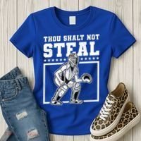 Thou Shalt Not Steal Baseball Cool Gift Women's T-Shirt thumb 3