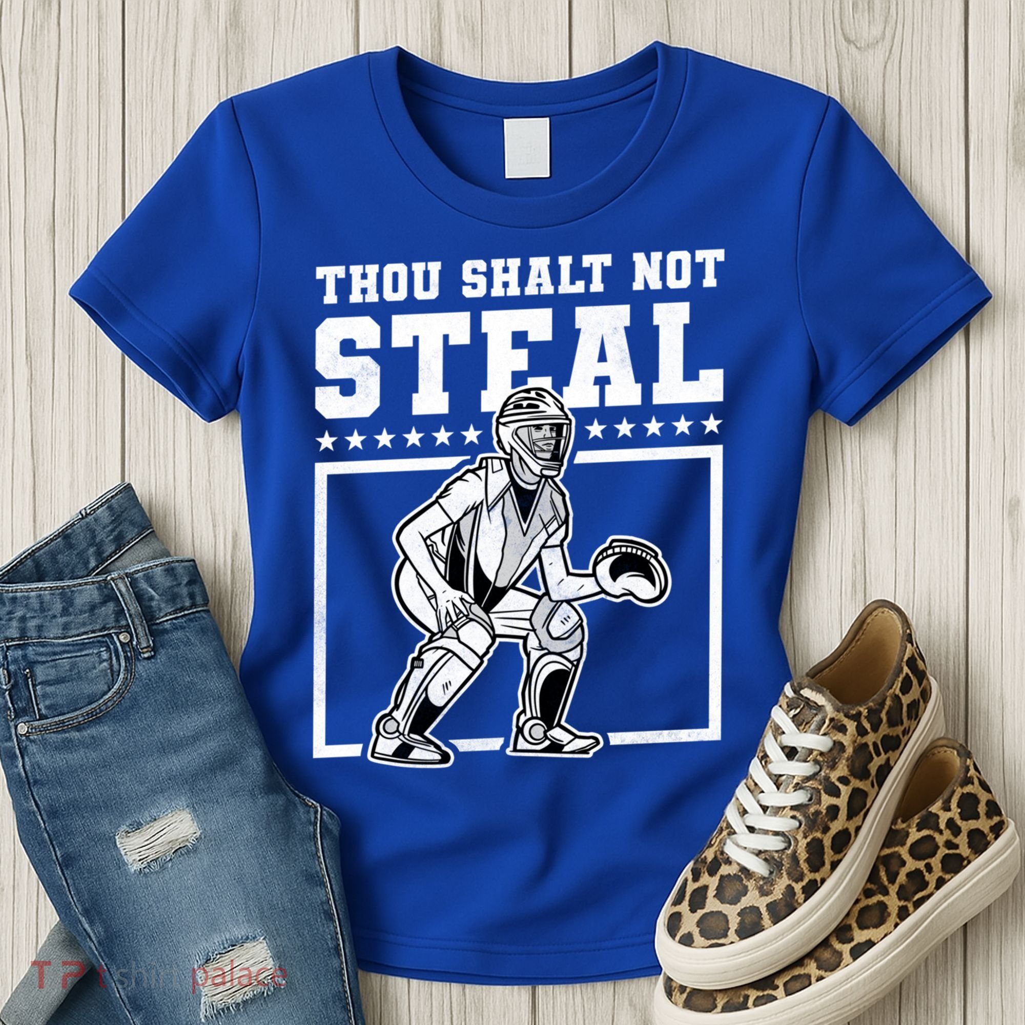 Thou Shalt Not Steal Baseball Cool Gift Women's T-Shirt