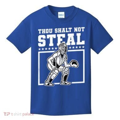 Thou Shalt Not Steal Baseball Cool Gift Kids T-Shirt
