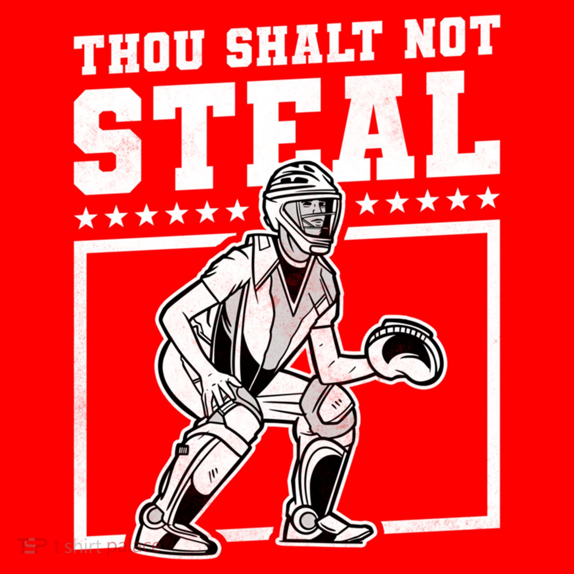 Thou Shalt Not Steal Baseball Cool Gift Santa Hat