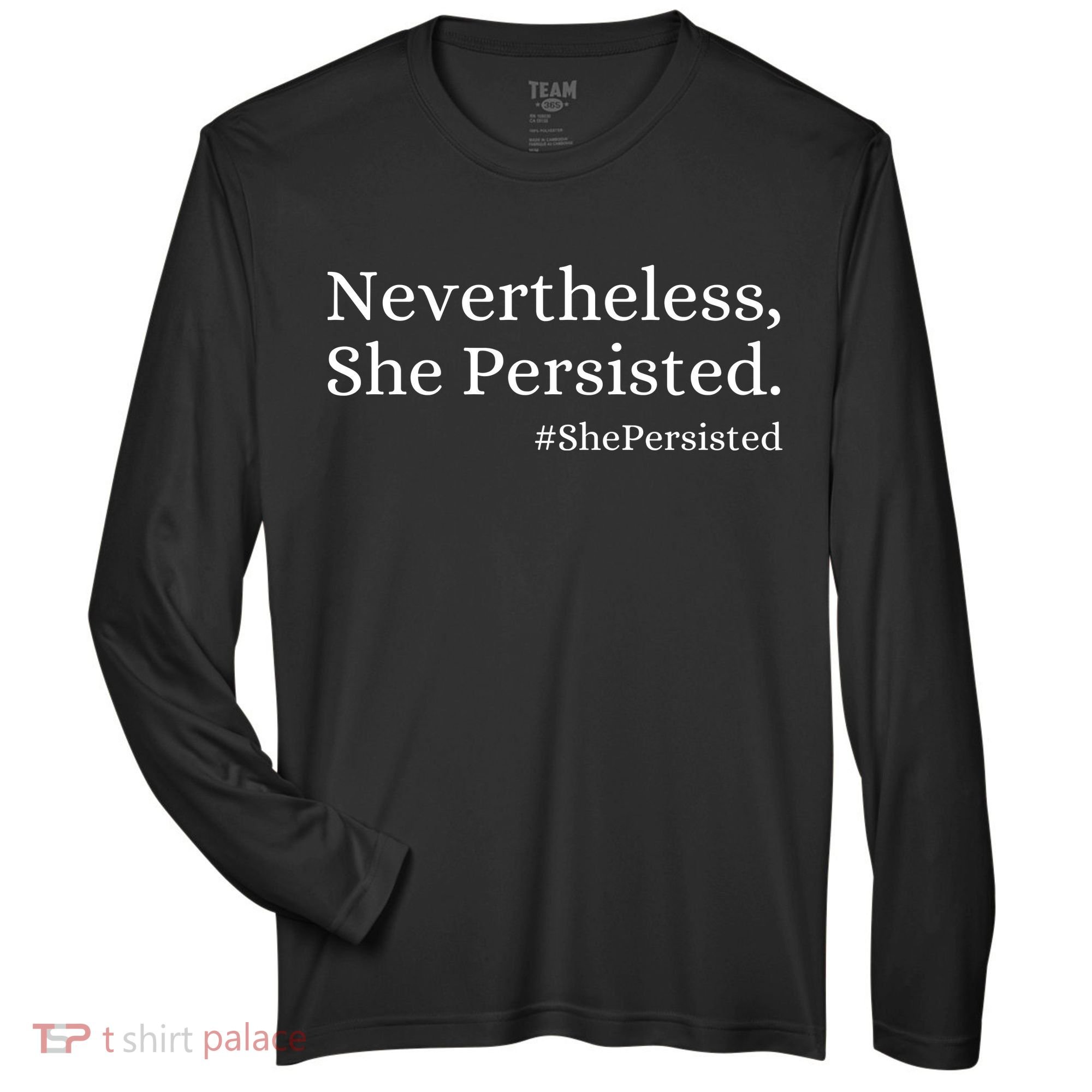 That Says Nevertheless She Persisted Zone Performance Long-Sleeve T-Shirt