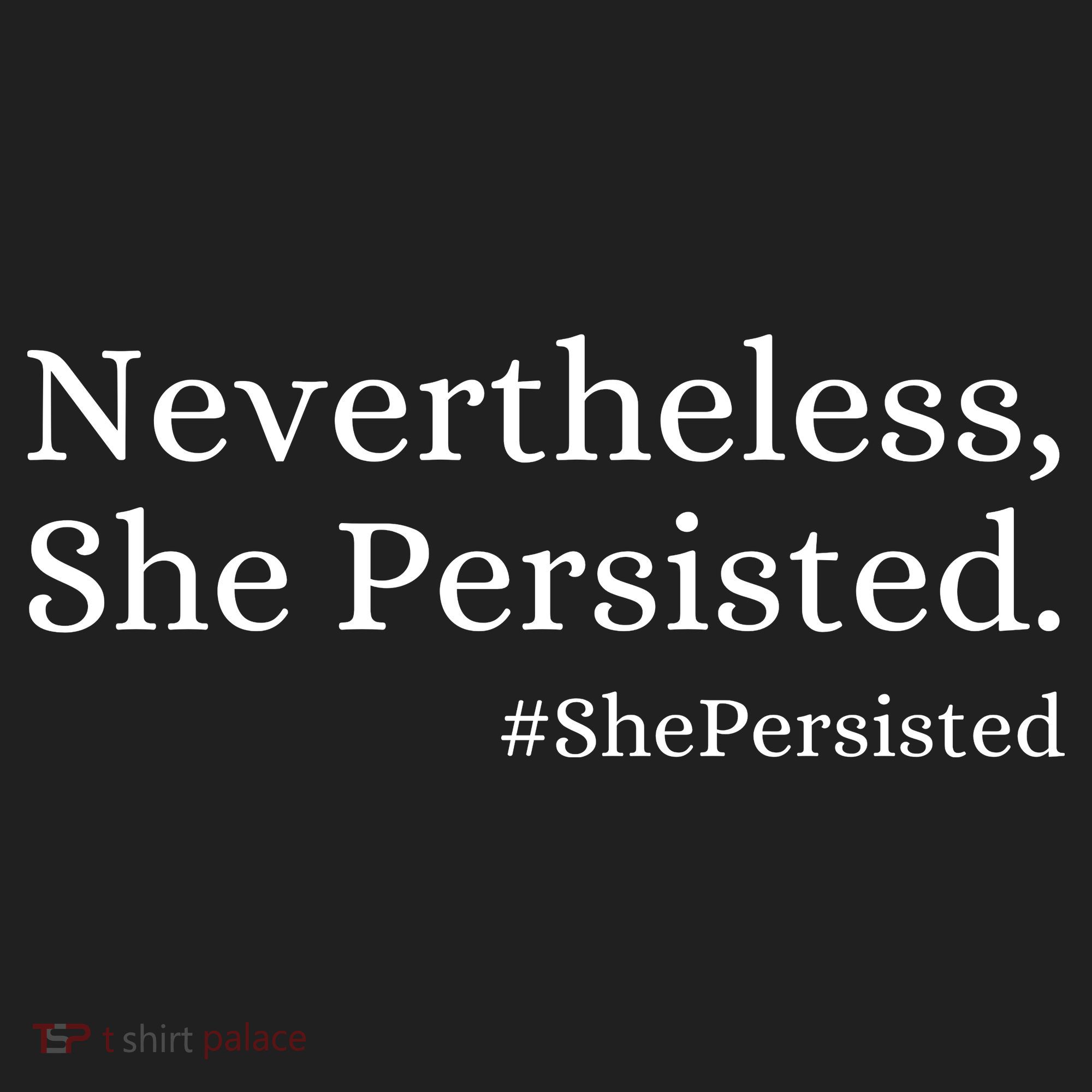 That Says Nevertheless She Persisted Plastic Christmas Ball Ornament