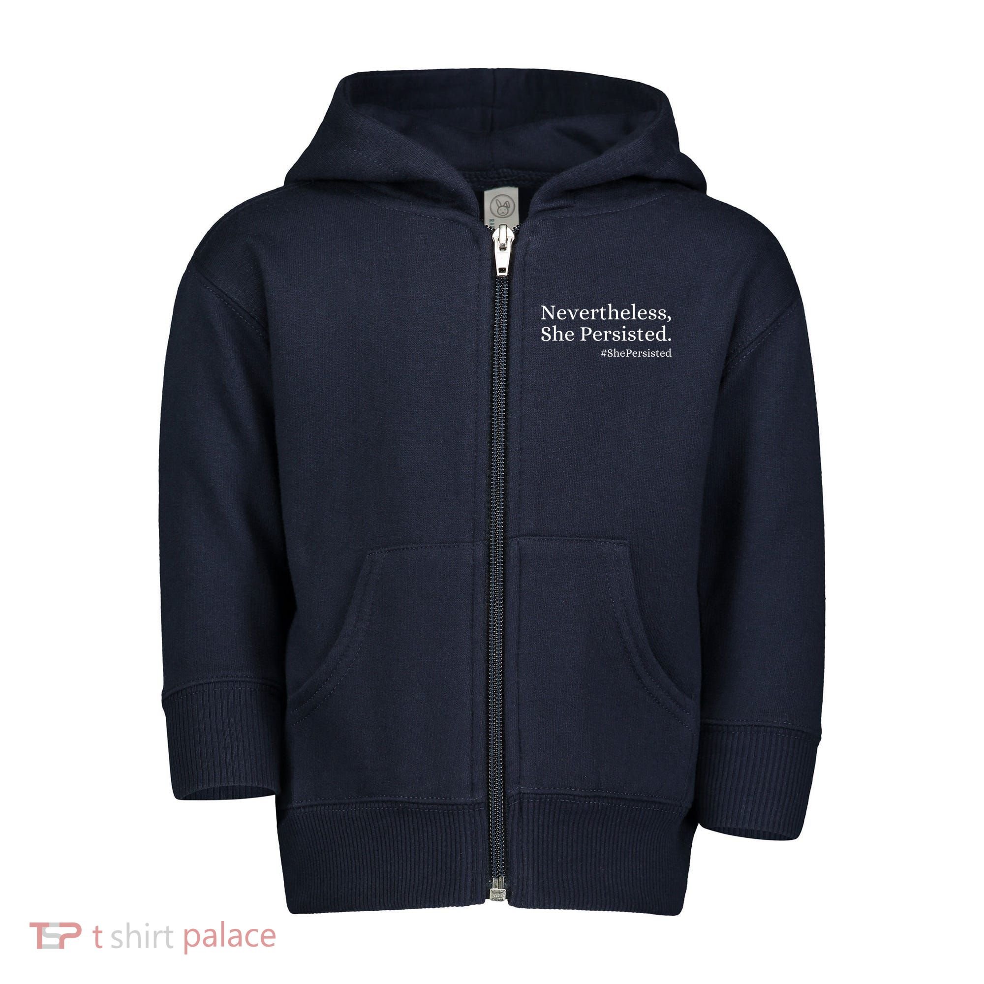 That Says Nevertheless She Persisted Toddler Zip Fleece Hoodie