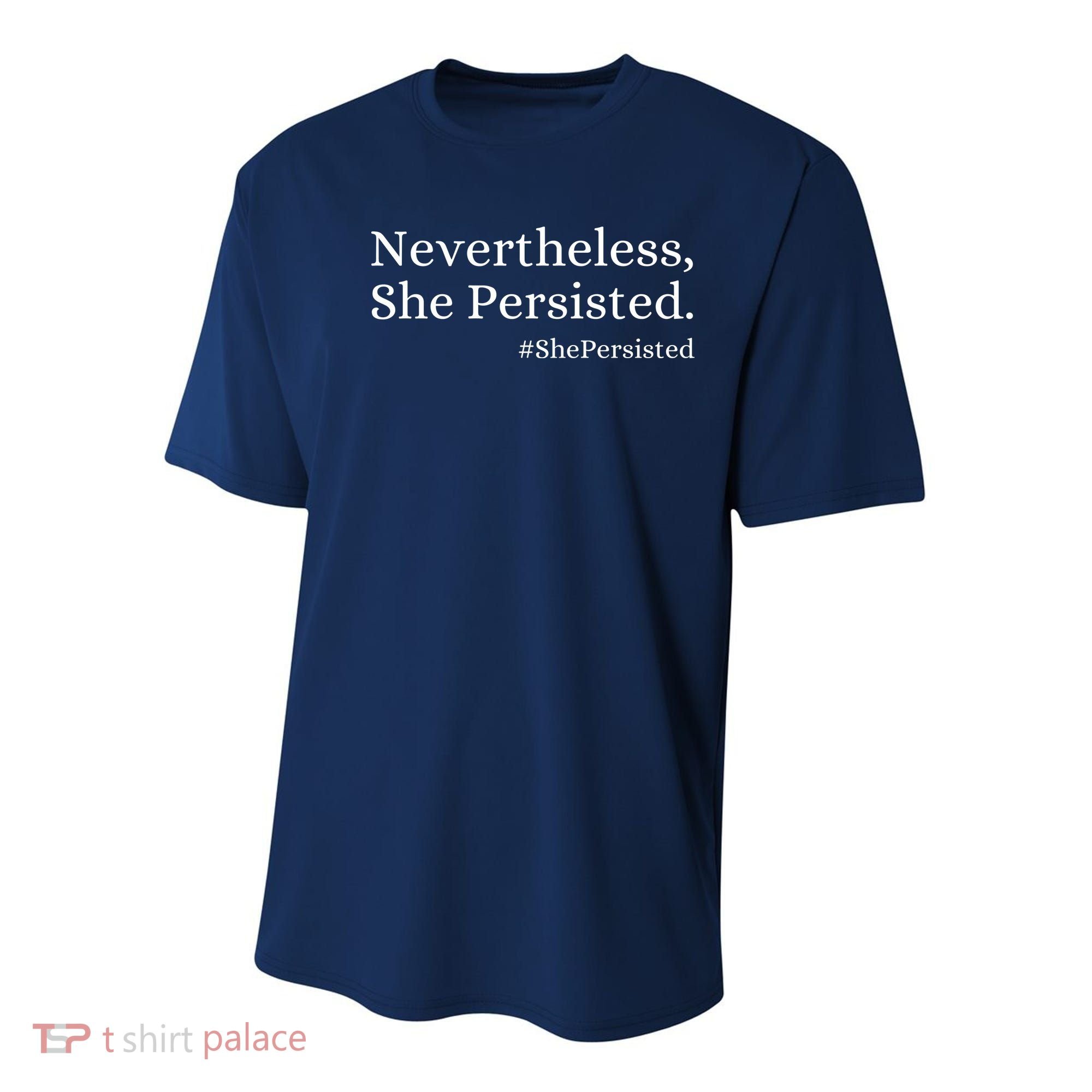 That Says Nevertheless She Persisted Youth Performance Sprint T-Shirt