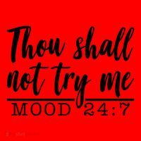 Thou Shall Not Try Me Mood 247 Funny Santa Hat thumb 1