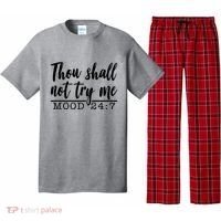 Thou Shall Not Try Me Mood 247 Funny Pajama Set thumb 0
