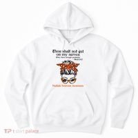 Thou Shalt Not Get On My Nerves Multiple Sclerosis Awareness Messy Bun MS Hoodie thumb 0