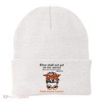 Thou Shalt Not Get On My Nerves Multiple Sclerosis Awareness Messy Bun MS Beanie thumb 0