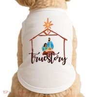 True Story Nativity Mary And Jesus Doggie Tank thumb 0