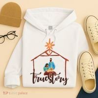 True Story Nativity Mary And Jesus Hoodie thumb 4