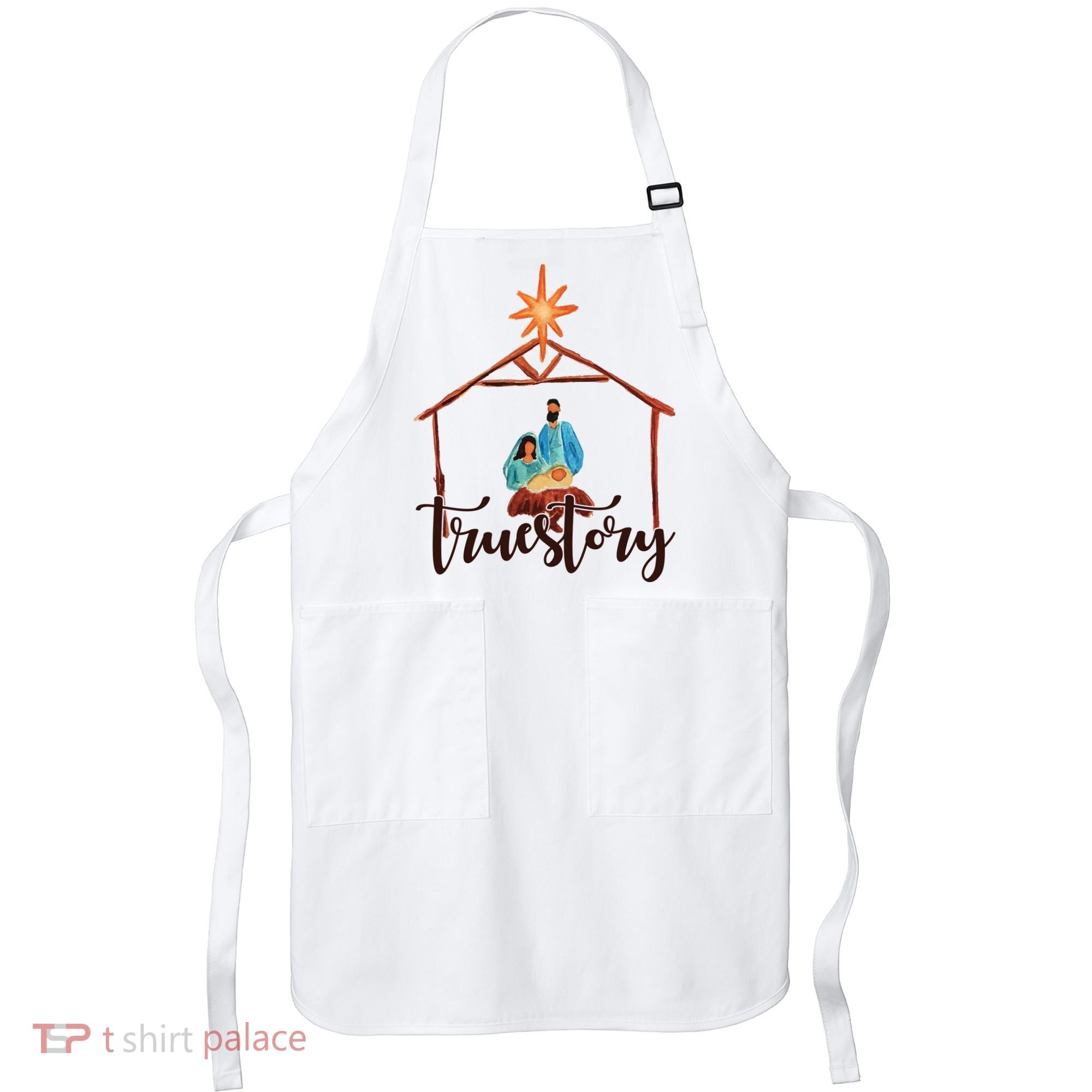 True Story Nativity Mary And Jesus Apron