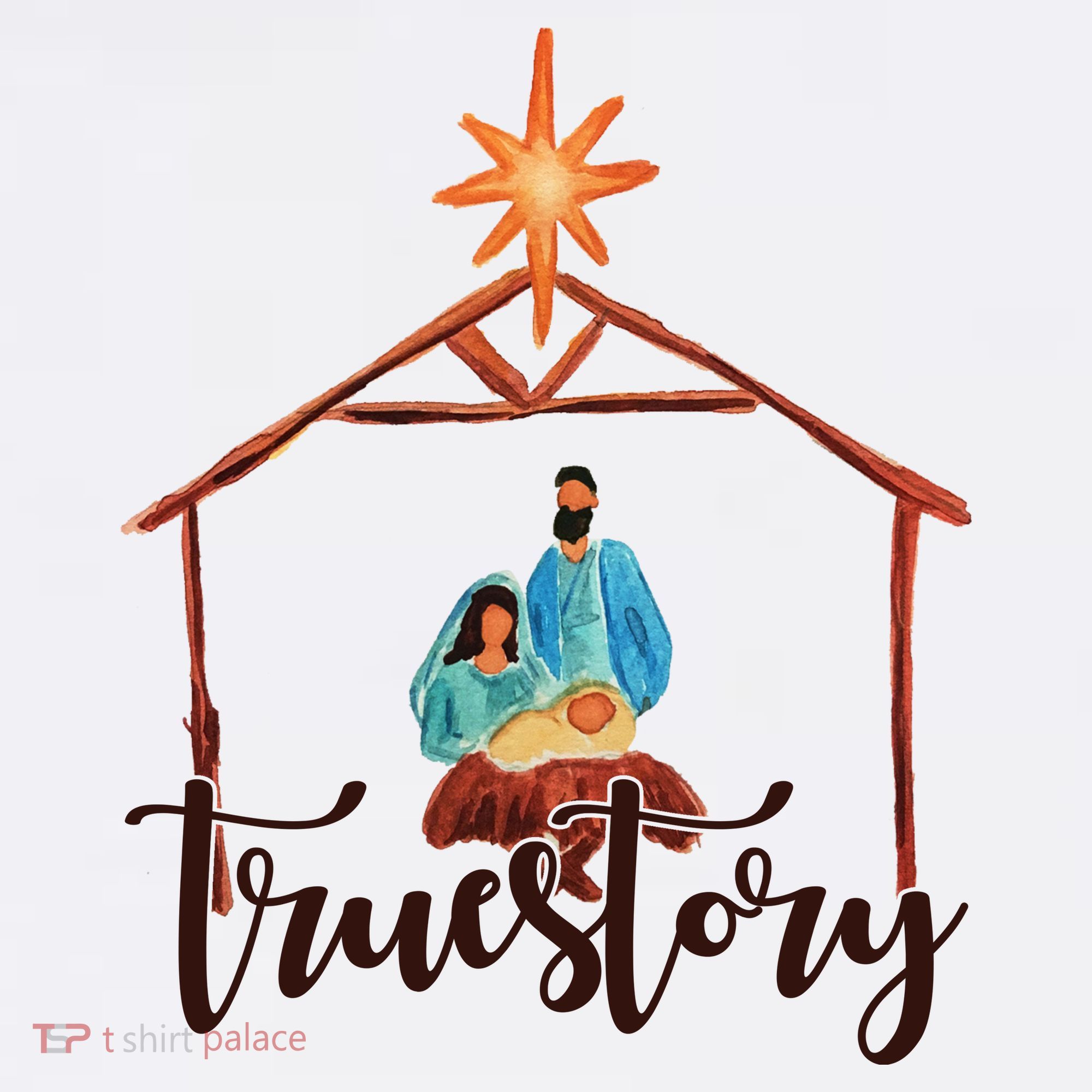 True Story Nativity Mary And Jesus T-Shirt