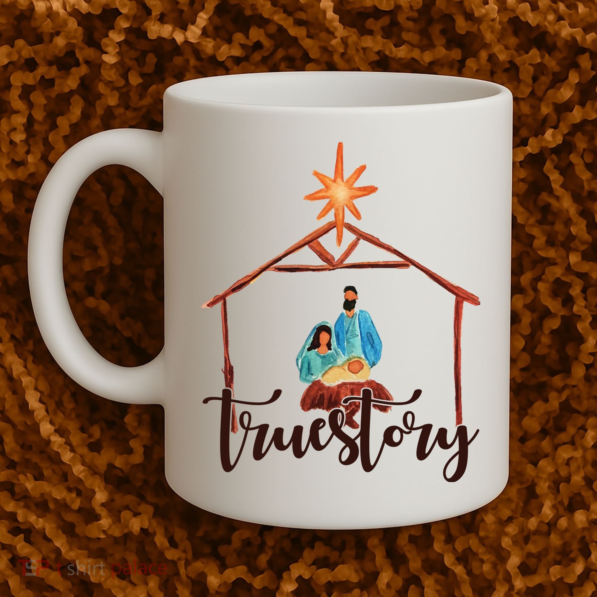 True Story Nativity Mary And Jesus Coffee Mug