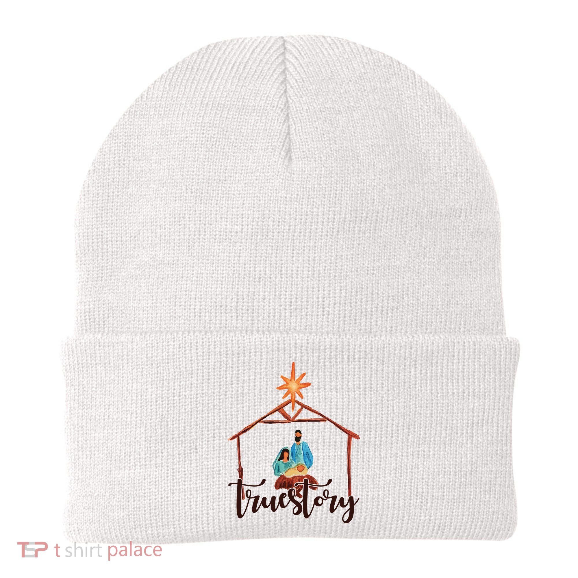 True Story Nativity Mary And Jesus Beanie