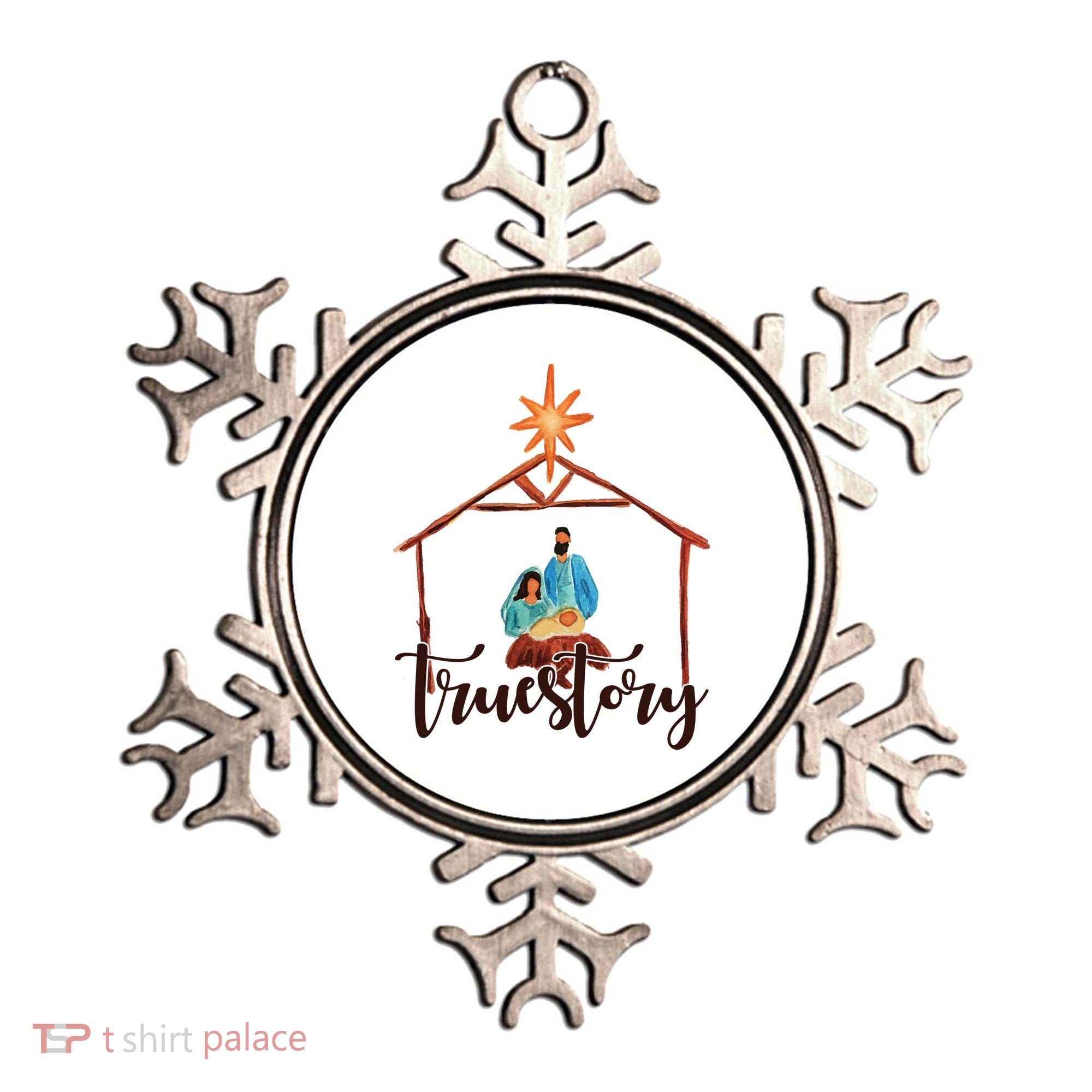 True Story Nativity Mary And Jesus Ornament