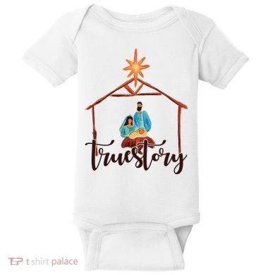True Story Nativity Mary And Jesus Baby Bodysuit