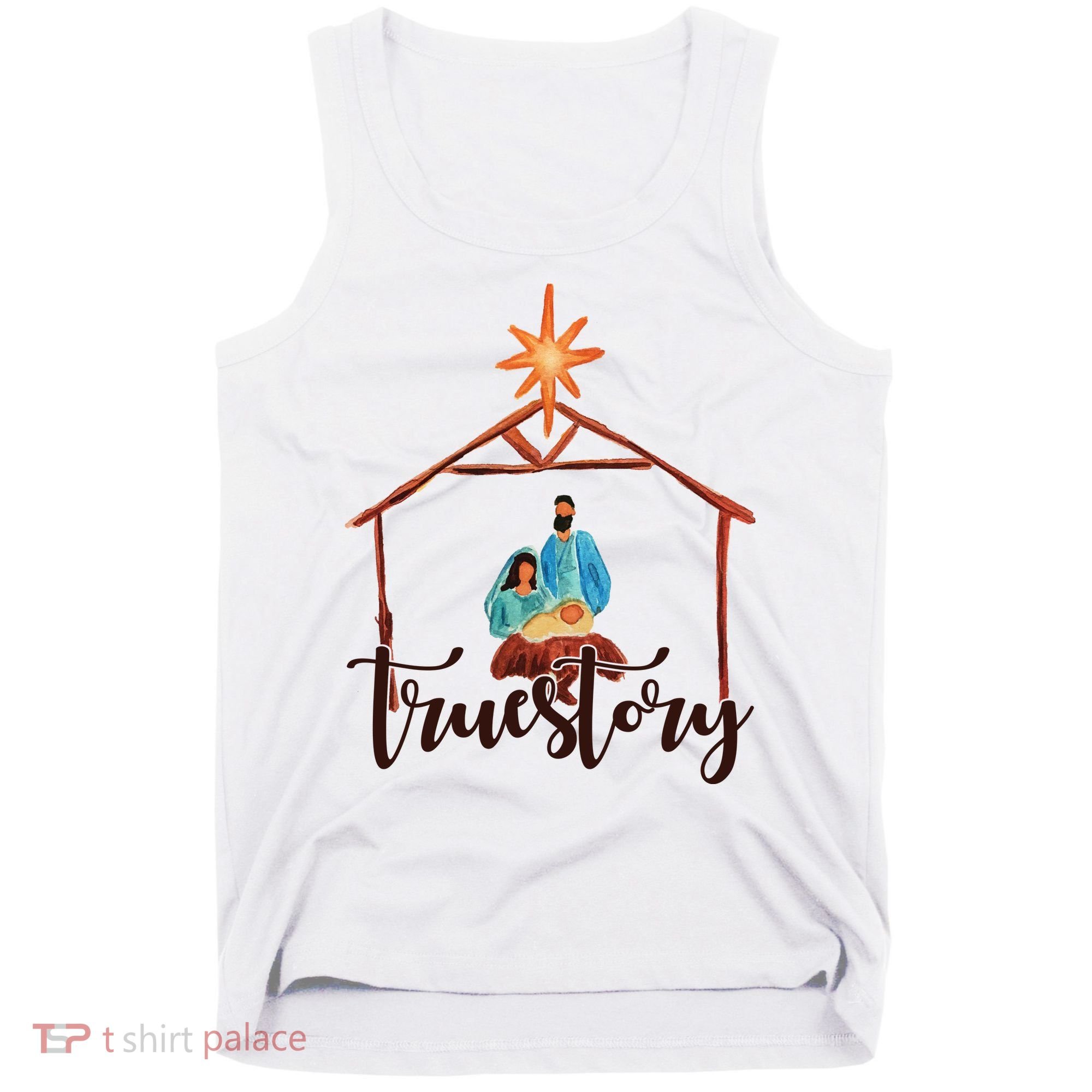 True Story Nativity Mary And Jesus Tank Top