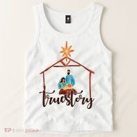 True Story Nativity Mary And Jesus Tank Top thumb 2