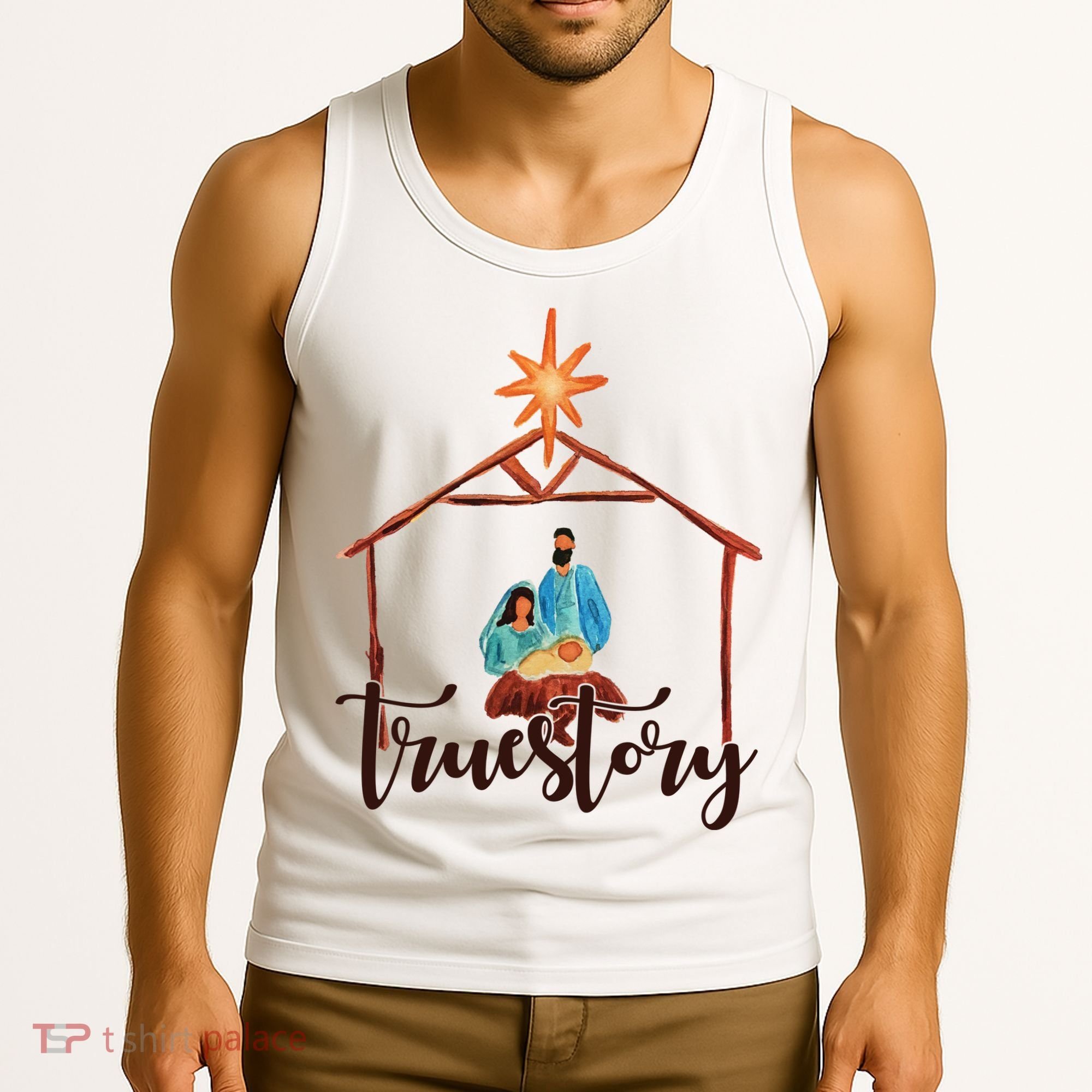 True Story Nativity Mary And Jesus Tank Top