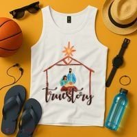 True Story Nativity Mary And Jesus Tank Top thumb 4