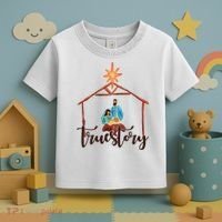 True Story Nativity Mary And Jesus Toddler T-Shirt thumb 3