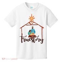 True Story Nativity Mary And Jesus Kids T-Shirt thumb 0
