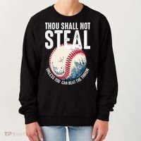 Thou Shall Not Steal Baseball Women's Sweatshirt thumb 0