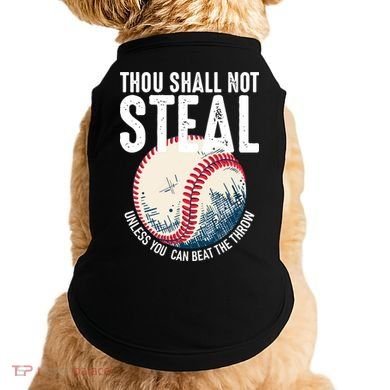 Thou Shall Not Steal Baseball Doggie Tank