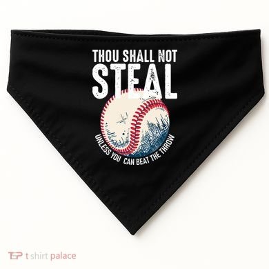 Thou Shall Not Steal Baseball USA-Made Doggie Bandana