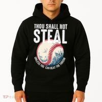Thou Shall Not Steal Baseball Hoodie thumb 2