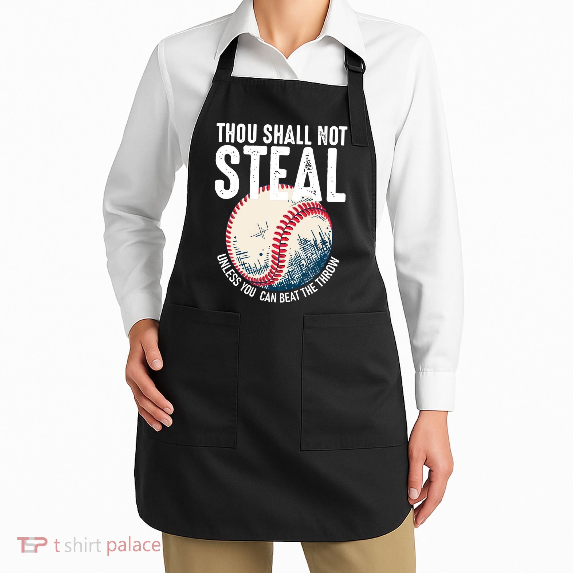 Thou Shall Not Steal Baseball Apron