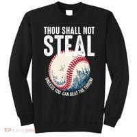 Thou Shall Not Steal Baseball Sweatshirt thumb 0