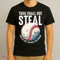 Thou Shall Not Steal Baseball T-Shirt thumb 3