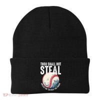Thou Shall Not Steal Baseball Beanie thumb 0