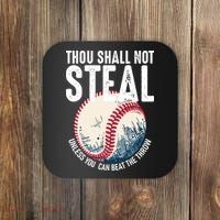 Thou Shall Not Steal Baseball Coaster thumb 0