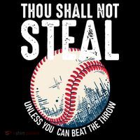 Thou Shall Not Steal Baseball Mousepad thumb 1