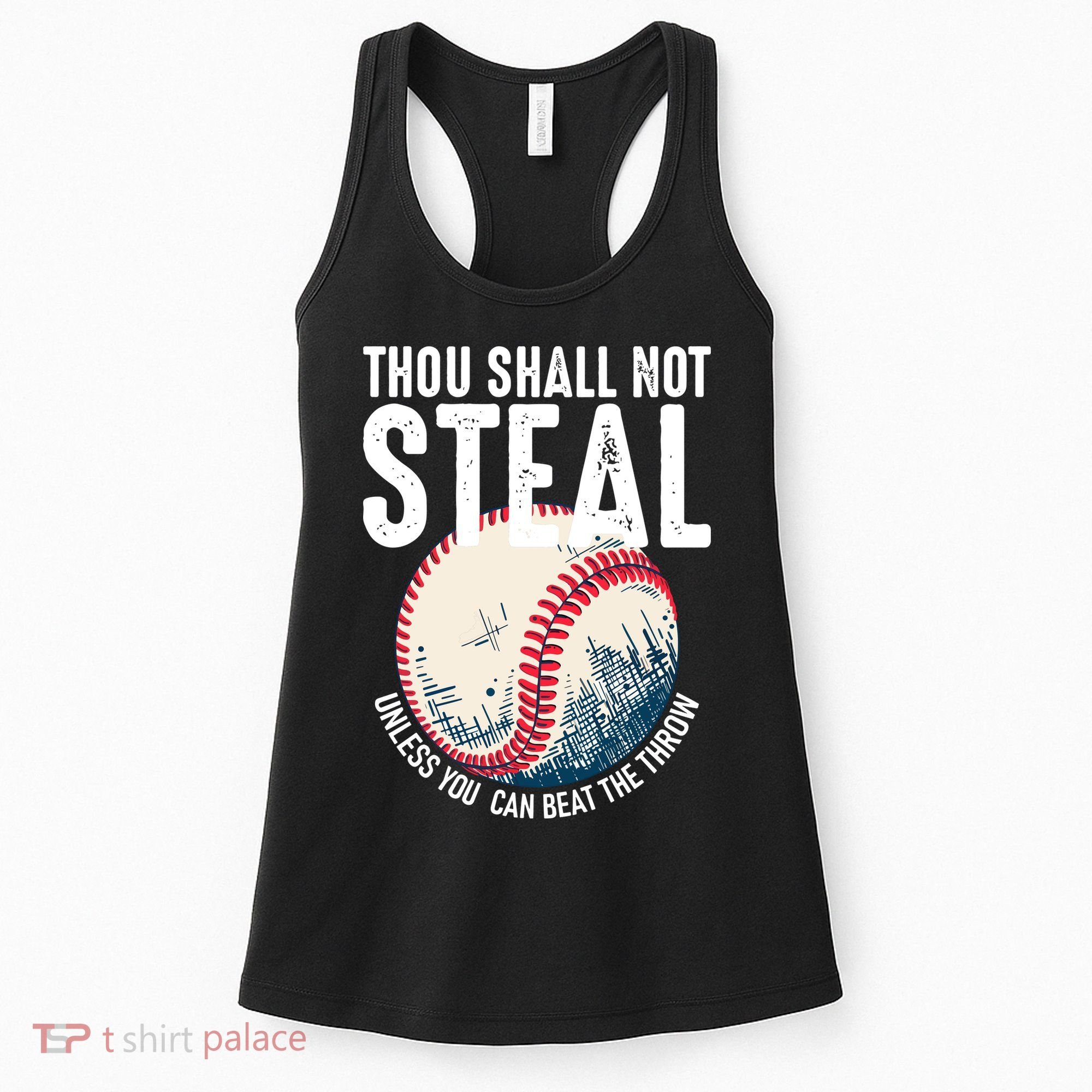 Thou Shall Not Steal Baseball Women's Tank Top