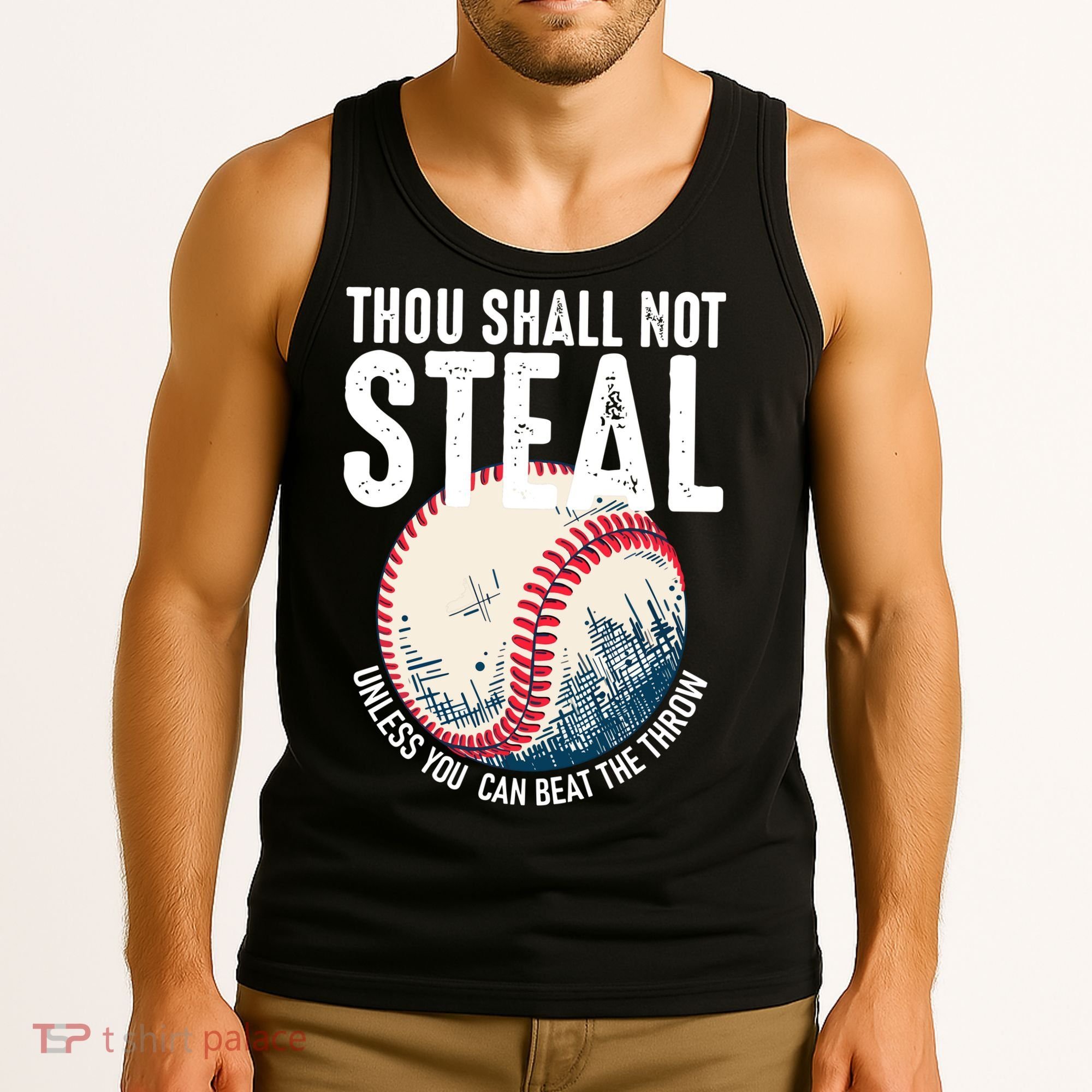 Thou Shall Not Steal Baseball Tank Top