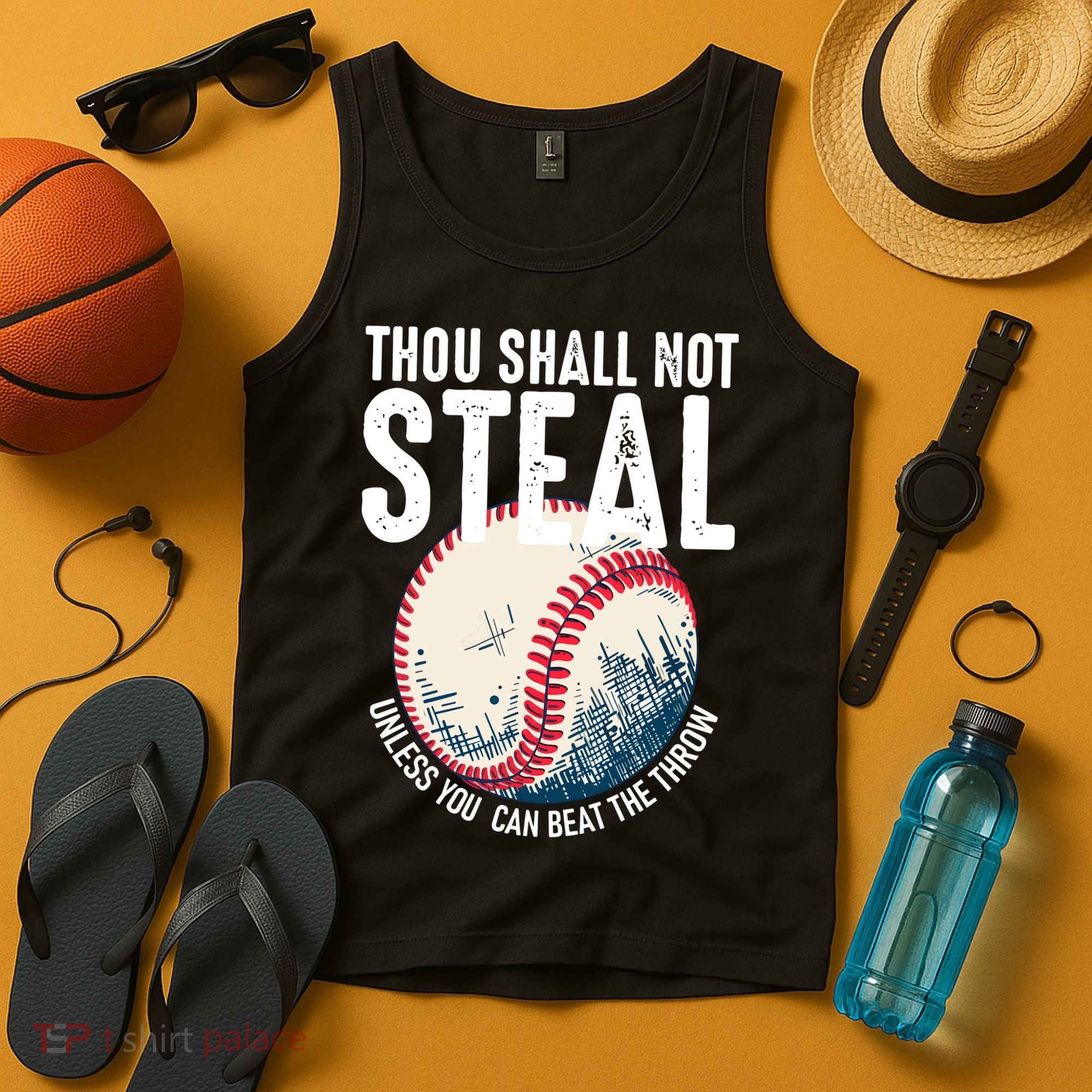 Thou Shall Not Steal Baseball Tank Top
