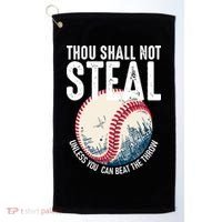 Thou Shall Not Steal Baseball Golf Towel thumb 0