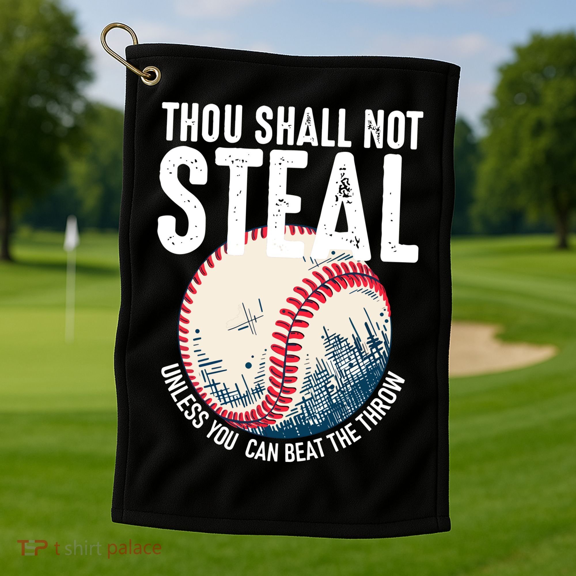 Thou Shall Not Steal Baseball Golf Towel