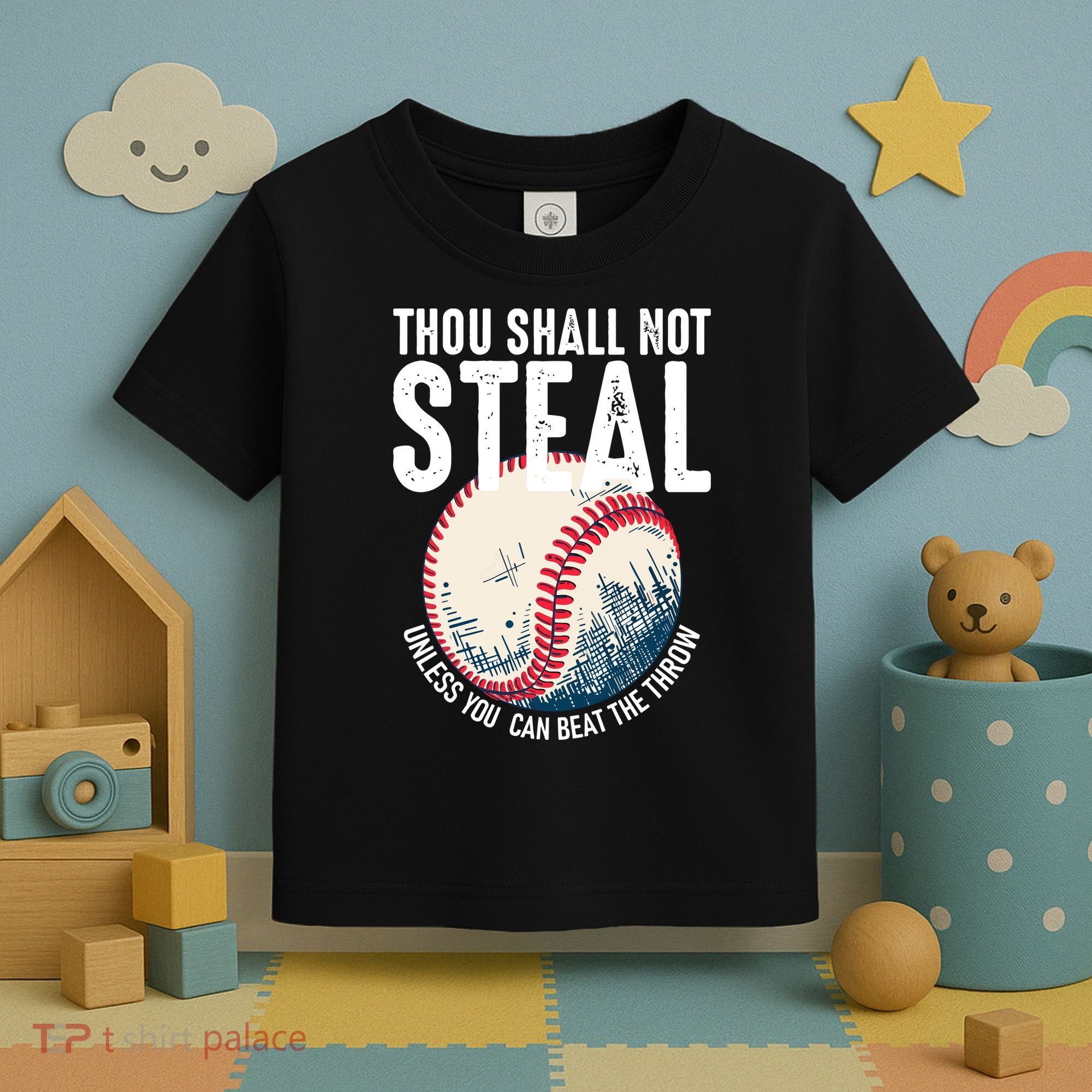 Thou Shall Not Steal Baseball Toddler T-Shirt