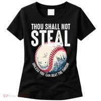 Thou Shall Not Steal Baseball Women's T-Shirt thumb 0