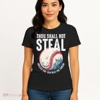 Thou Shall Not Steal Baseball Women's T-Shirt thumb 4