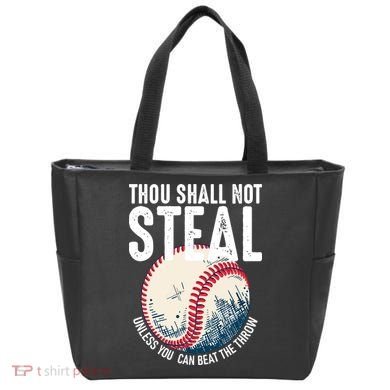 Thou Shall Not Steal Baseball Tote Bag