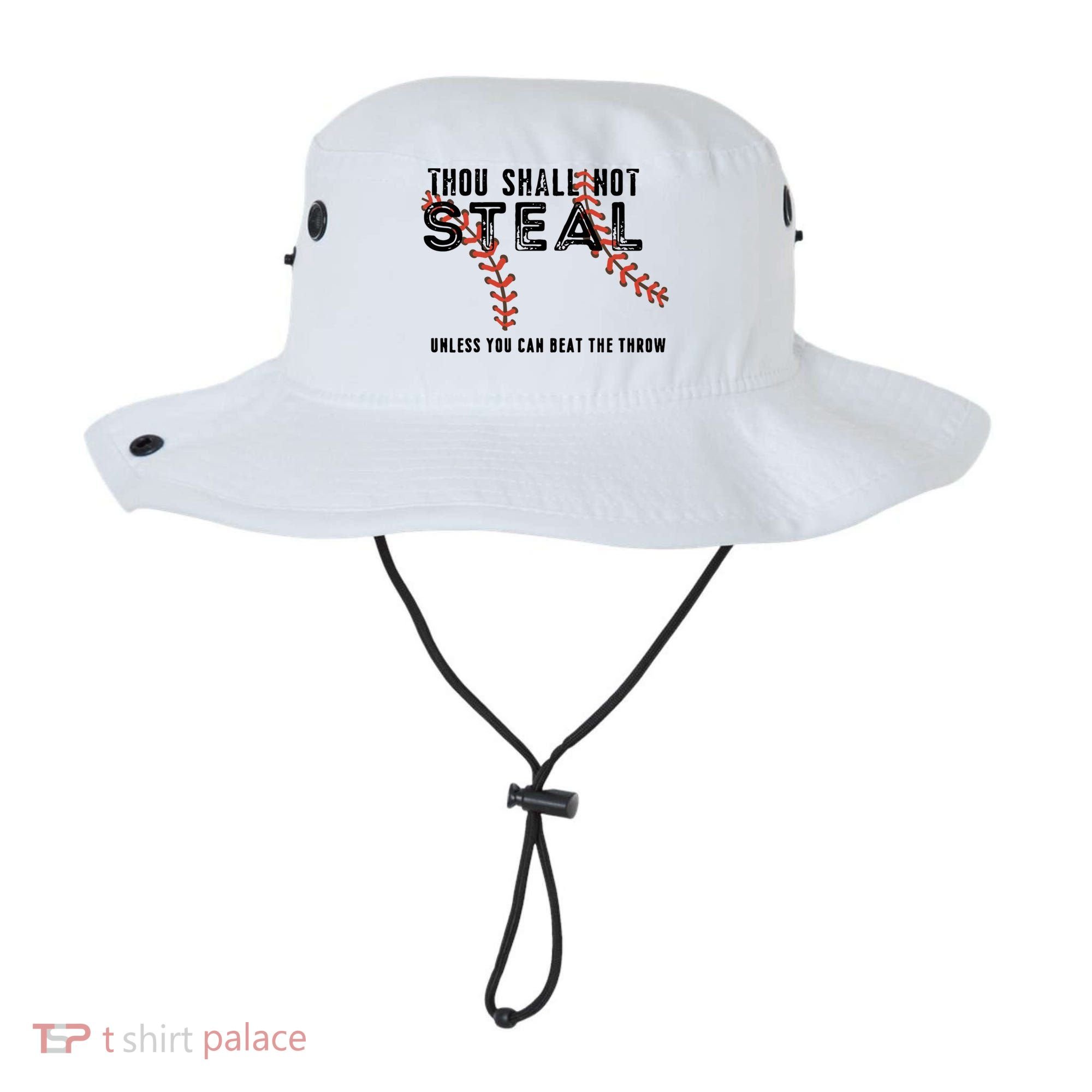 Thou Shall Not Steal Unless You Beat Throw Baseball Lover Gift Bucket Hat