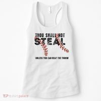 Thou Shall Not Steal Unless You Beat Throw Baseball Lover Gift Women's Tank Top thumb 0