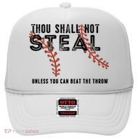 Thou Shall Not Steal Unless You Beat Throw Baseball Lover Gift Hat thumb 0