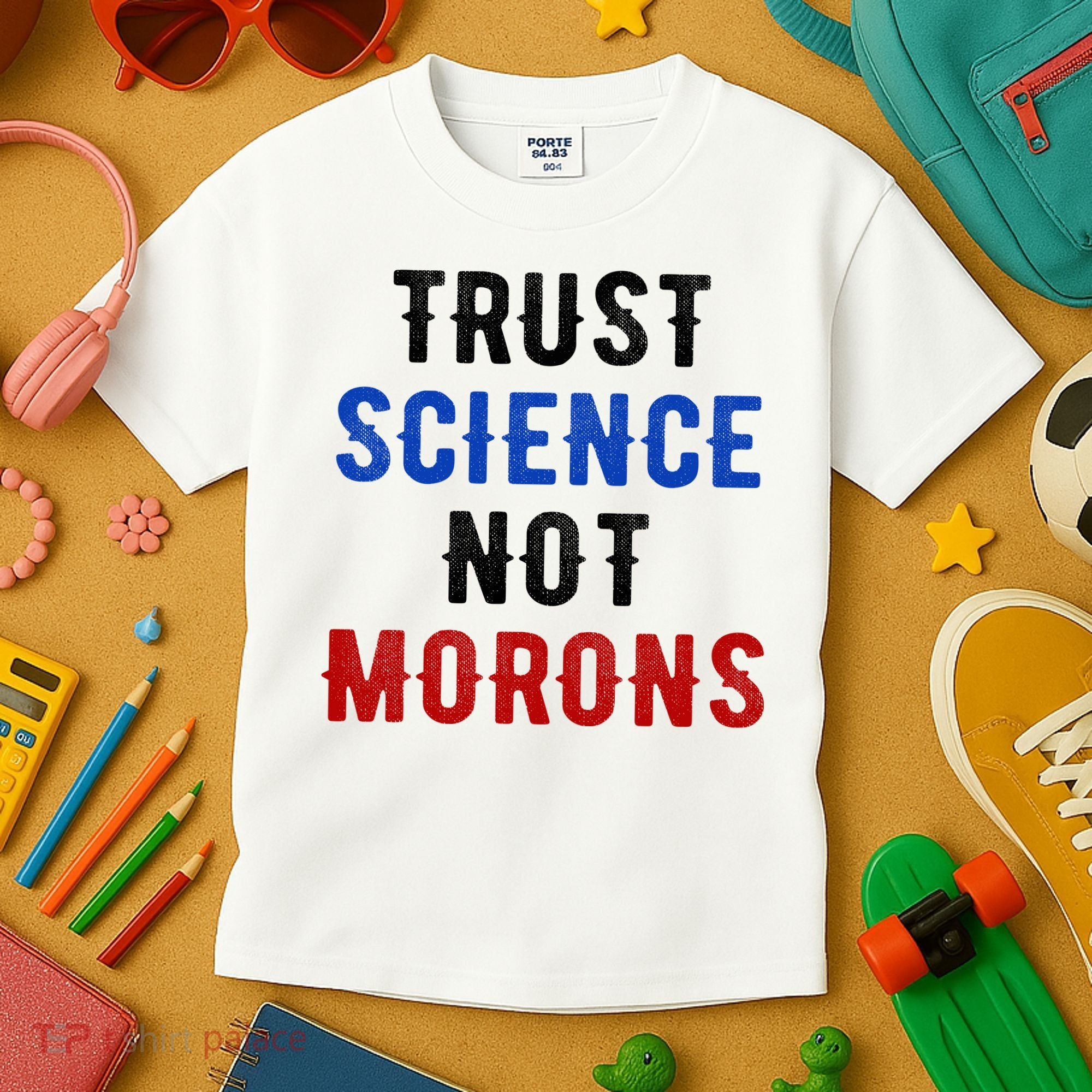 Trust Science Not Morons Kids T-Shirt