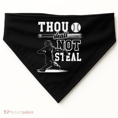 Thou Shalt Not Steal Pitcher Strikeout Baseball USA-Made Doggie Bandana